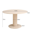 JZGORC Round Dining Table with Faux Marble Top