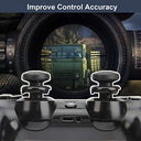 Teuvo - Non-Slip Silicone Thumb Grips for PS4 & PS5, Enhanced Aiming, 2 Pack