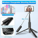 Toneof - 152CM Selfie Stick Tripod, Portable, Lightweight, All-in-One Design