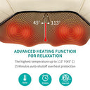 Nekteck - Shiatsu Neck and Back Massager with Soothing Heat & Deep Tissue Relief