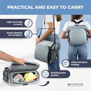 Mobiclinic - Portable Kids Travel Booster Seat, Foldable, Grey, 6-36 Months