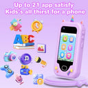 Lapare - Kids Smart Phone for Girls, 2.8" Touchscreen, Dual Camera, Learning Games