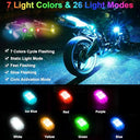 Yuragim - Pack of 4 LED Strobe Lights, USB Rechargeable, 7 Color Options