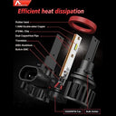 Auxiracer - H11 H9 H8 LED Headlight Bulbs, 60W 16000LM, 6500K White, 300% Brightness