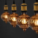 Tianfan - Vintage 4W Warm White LED Bulb, Big Globe Crystal Design, E27 Base