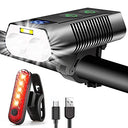 Rehkittz Bicycle Lights Set - Super Bright USB Rechargeable