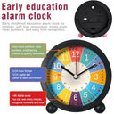 Sunshine Smile - Silent Digital Alarm Clock for Kids, Analog Design, Black