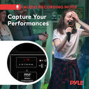 Pyle - Bluetooth Karaoke PA Speaker with Wireless Mic, Rechargeable Battery, USB/SD Reader