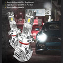 Cenmoll - H7 LED Headlight Bulb, 120W 24000LM, 600% Brightness, Adjustable Beam