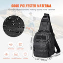 Vevor - 10L Tactical Sling Bag, Waterproof, Molle Design, Ideal for Hiking and Hunting