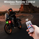 Hoidokly - Wireless LED Strobe Lights with Remote Control, 8 Colors, Rechargeable, Anti-Collision for Cars, Bikes, Drones (4pcs)