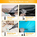HamBear - Cordless Handheld Car Vacuum with 13500Pa Suction, 2-in-1 Dust Buster
