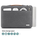 Tecool - Water-Resistant 16 Inch Laptop Sleeve for MacBook & Lenovo, Protective Notebook Bag, Dark Grey