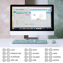 Mofii - Silent Wireless Keyboard and Mouse Combo, Slim Compact Design, 2.4G USB