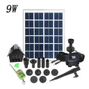Gqqg - 12V Solar Powered Water Pump Kit with Battery Backup & LED Light