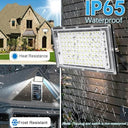 Createstar - 100W LED Flood Light, 8000LM, IP66 Waterproof, 2 Pack