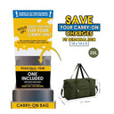 Narwey - Foldable Duffle Bag for Spirit Airlines, Packable Travel Carry-On, 18x14x8, Unisex Design
