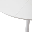 GrandCA HOME Modern Round Dining Table 80cm White