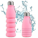 Collapsible Silicone Water Bottle - BPA Free, 550ml, Perfect for Travel