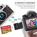 Alptte 512 Gb Sd Card For Cameras, Smartphones & Drones - Waterproof