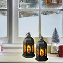 Nuyhadds - Decorative Vintage Halloween Lanterns With Electric Candle Light
