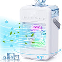 Fivangin Mini Portable Air Cooler - 5 Speeds & LED Lights