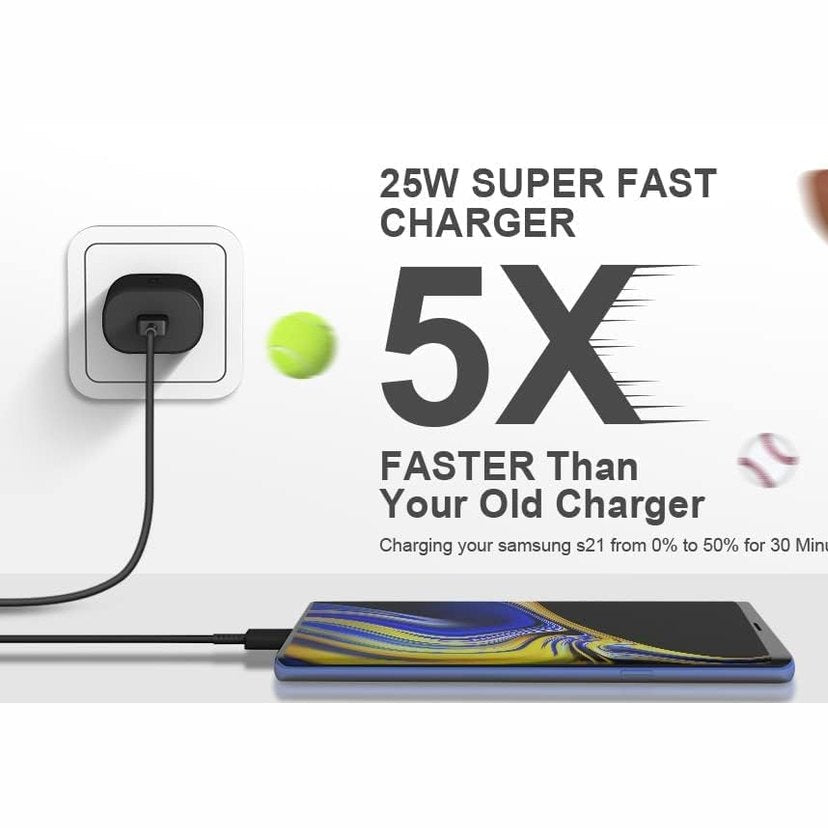 Samsung - 25W Type C Charger Adapter with PD 3.0 for Galaxy Devices