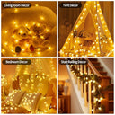 Uping - 4.5m Battery-Powered Star String Lights, 30 LEDs, Waterproof, 2 Modes
