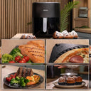 Cecotec - 6.5L Oil-Free Hot Air Fryer with Grill Plate & Double Heating Elements