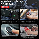 Nexpow - 2000A Peak Car Jump Starter Power Bank with USB Quick Charge 3.0