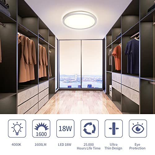 AMZ - Modern Ultra Thin LED Ceiling Light 18W IP44 4000K 1600LM
