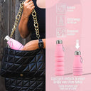 Perfekto24 - Collapsible Silicone Water Bottle, BPA Free, Non-Toxic, 550ml