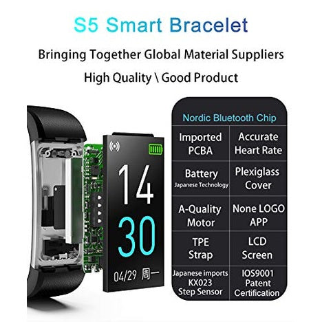 Electronics - HONOR Smart Watch Bracelet Heart Rate Monitor Fitness Wristband Black