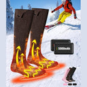 Eventek Heated Socks - 5000 mAh, 3 Heat Settings for Outdoor Use