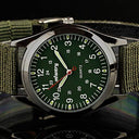 Infantry - Unisex 12/24Hr Military Watch with Quartz Movement & Nylon Strap