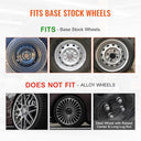 Vevor Wheel Rim Cover Hubcaps - 16" Diameter, Durable & Scratch-Resistant