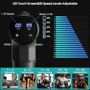 AERLANG - Deep Tissue Massage Gun with 20 Speed Options & 6 Adjustable Heads