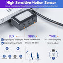 YIQIBRO - LED Motion Sensor Spotlight 100W 10000LM IP67 Waterproof 2 Pack