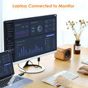 Mepsies - 6ft DisplayPort to HDMI Cable, 4K Resolution, Uni-Directional DP 1.2 to HDMI 1.4