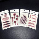 Gwawg - 20 Sheets of Realistic Scars & Zombie Tattoos for Halloween Cosplay
