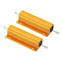 PATIKIL 100W 33 Ohm Aluminum Shell Resistor with cooling grooves in golden color