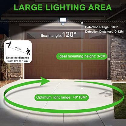 CLY - 30W PIR Motion Sensor Security Light, 2820 Lumen Waterproof Floodlight