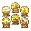 Ujeavette - Luminous Wooden Christmas House, Creative Home Decor, Quality Wood