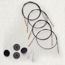Knitpro Stainless Steel Interchangeable Cable - 40Cm, Smooth Stitching
