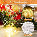 Litogo - Battery Powered Timer Fairy Lights With Remote - 6 Packs, Warm White