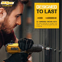 Hi-Spec - 18V Cordless Drill Driver with 1000mAh Battery, 17 Position Clutch & 30-Piece Bit Set