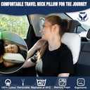 Alkamto - Travel & Camping Memory Foam Pillow with Portable Bag & Temp Regulation