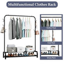 Loefme Heavy Duty Clothes and Shoe Rack with Minimalist Design