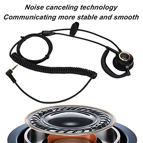 AMZ - Noise Cancelling Headset With Mic, 3.5mm Plug, Ear Hook, Mono