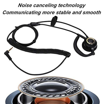 AMZ - Noise Cancelling Headset With Mic, 3.5mm Plug, Ear Hook, Mono